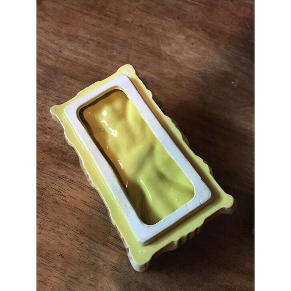 Miramar of California Bamboo Ceramic Tiki MCM Pottery Trinket Dish & Lid 1950's - Picture 9 of 11